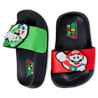 Mario & Luigi Little & Big Boys Slide Sandale, Mărimi 13-5