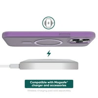 onn. MagSafe caz telefon compatibil pentru iPhone Pro ma iPhone Pro Ma-mată Violet
