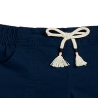 Wonder Nation Girls Solid Țesute Pantaloni Scurți, 2-Pack, Dimensiuni 4 - & Plus