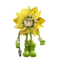 20.5 verde și galben de primăvară florale în picioare floarea-soarelui decorative figura