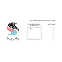 Stupell Industries forme rotunde abstracte conturează arta grafică artă încadrată neagră imprimare artă de perete, Design de Ruth