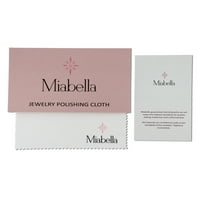 Miabella femei 4 carate Oval-Cut creat Rubin creat safir alb 10kt Aur Alb Halo inel