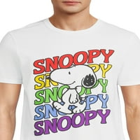 Snoopy bărbați & Big bărbați Pride Tricouri grafice, 2-Pack