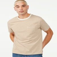 Tricou de buzunar cu dungi Cu mânecă scurtă pentru bărbați
