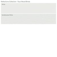 Colecție De Reflecții Personalizate, Jaluzele Din Lemn Fau Fără Fir De 2, Alb Sablat, 1 4 Lățime 48 Lungime