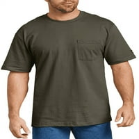 Dickies bărbați și bărbați mari Cu mânecă scurtă greutate mare buzunar tricou, pachet