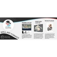 Stupell Industries machiaj lac de unghii perie Roz Argint picurare design de moda panza arta de perete de Ziwei Li