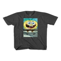 Spongebob Boys Mood Patty Neon tricou grafic cu mânecă scurtă, pachet 2, dimensiuni 4-18