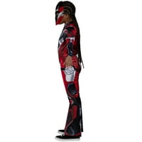 Marvel Iron Heart Unise sau Child Girls costum de Halloween Dimensiune salopetă mare cu căptușeală și mască 3D