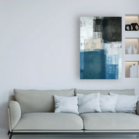 Marcă comercială Fine Art 'Abstract Blue II' Canvas Art de Incado