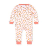 Burt ' s Bees Baby Organic Baby Girl Snug Fit bumbac pijamale cu picior de dormit