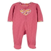 Copilul lui Carter al meu Fete nou-născute Interlock Sleep ' n Play pijamale cu picioare, pachet, dimensiuni Preemie-luni