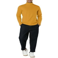 Unic chilipiruri bărbați pulover usoare Maneca lunga Top Turtleneck T-Shirt