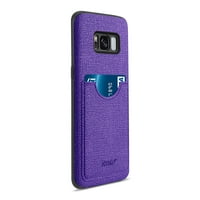 Samsung Galaxy S Edge S Plus Anti-alunecare textura Protector acoperi cu slot pentru Card în violet pentru utilizarea cu Samsung Galaxy S Edge 2-pack