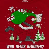 Timp De Vacanță Boys Exclusiv Crăciun Grafic Maneca Lunga Tricouri 2-Pack, Dimensiuni 4 - & Plus