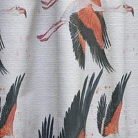 Designart 'Flamingo Tropical Collage' Animale Panou Cortina