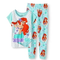 Little Mermaid Ariel toddler girl bumbac pijamale strâmt se potrivesc, set