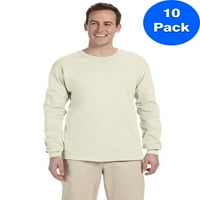 Bărbați 6. oz. Pachet De Tricouri Cu Mânecă Lungă Ultra Bumbac