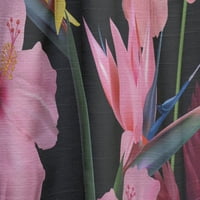 Panou cortină tropicală Designart 'Bituminous Bloom VIII'