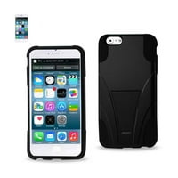 Iphone Plu caz Iphone 6s Plus hibrid grele caz cu Kickstand în negru