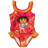 Nickelodeon-costum de baie Dora Explorer pentru fete pentru sugari