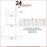 24seven Comfort îmbrăcăminte florale se potrivesc și Flare Genunchi lungime maternitate rezervor rochie