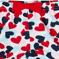 Pantaloni Scurți Din Tricot Cu Imprimeu Multi Hearts Garanimals Baby Girls