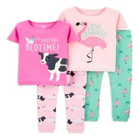 Carter ' s Child Of Mine Baby & Toddler Girl Pijamale Cu mânecă scurtă din bumbac, Set