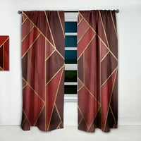 Designart 'Honeycomb Capital Gold XII' panou cortină Modern și contemporan