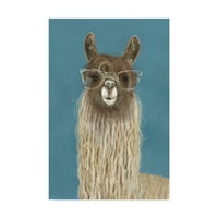 Marcă comercială Fine Art 'Llama Specs IV' Canvas Art de Victoria Borges