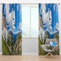 Designart 'vedere relaxantă a naturii' peisaje panou cortină opace