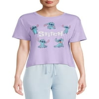 Tricou Cu Imprimeu Grafic Spălat Disney Stitch Juniors