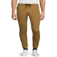 Cultura modernă bărbați Egon Stretch Twill Tech Zip Jogger pantaloni