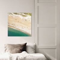 Wynwood Studio nautic și Coastal Wall Art Canvas Prints 'From Above I Squared' Coastal-verde, maro